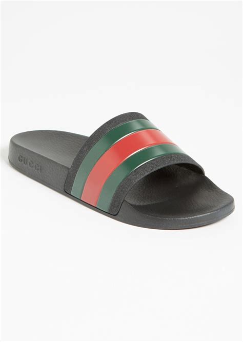 gucci pursuit 72 rubber slides|pink Gucci slides nordstrom.